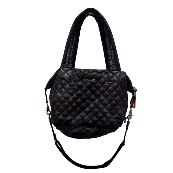 MZ Wallace Dark Blue Camo Deluxe Medium Sutton - Picture 1 of 5